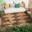 Rectangle Moroccan Synthetic Hand Woven Indoor / Outdoor Area Rug-59746286