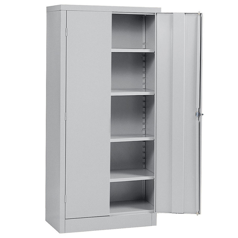 Armoire de rangement à 4 tablettes, Gris tourterelle