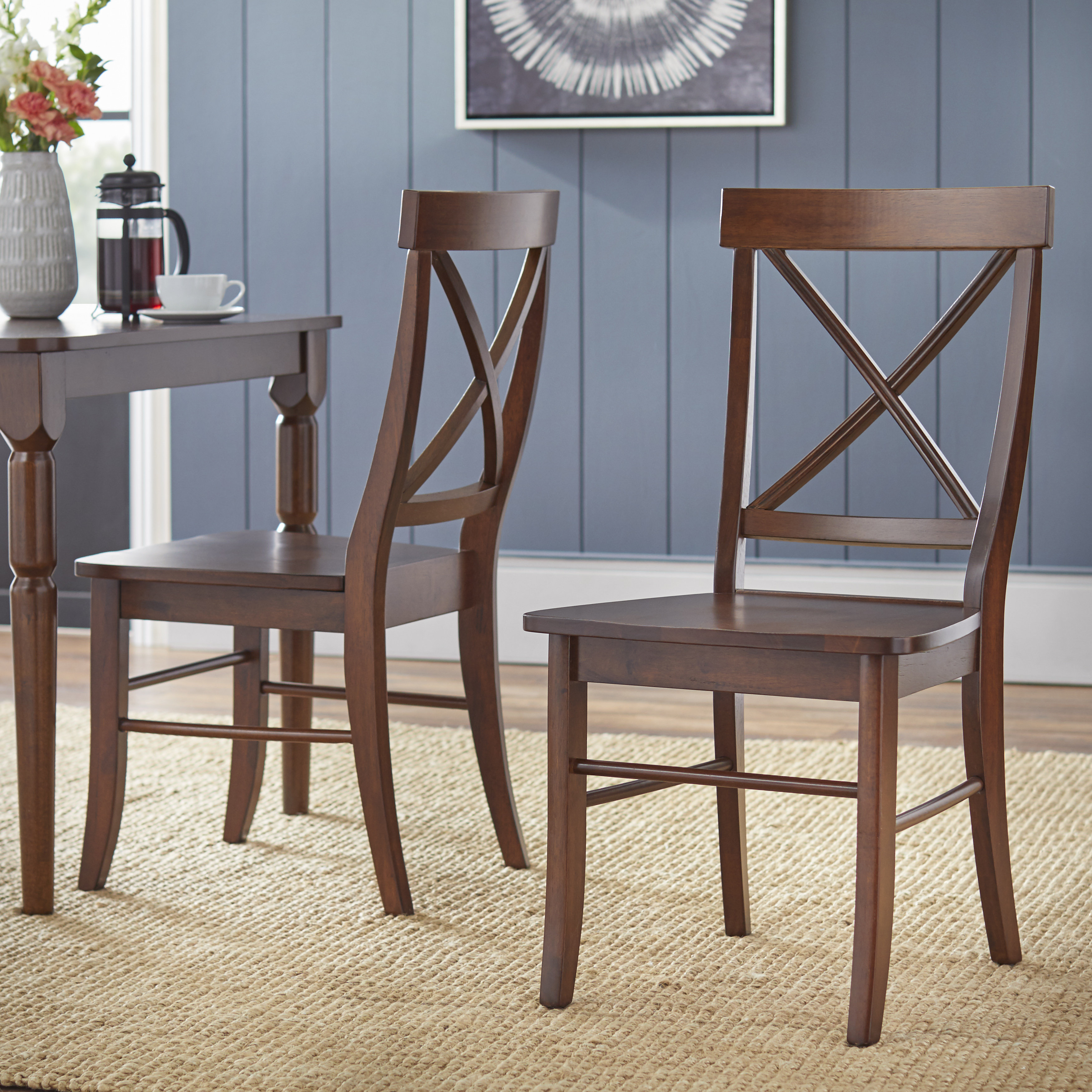 Bellmead Solid Wood Cross Back Side Chair