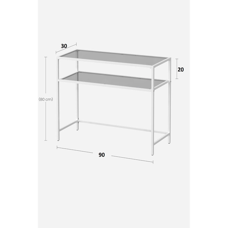 Commode, Blanc transparent