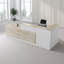 Bureau rétro en L avec tiroirs silencieux, gestion des câbles et grand espace de rangement - idéal pour le bureau à domicile et les espaces de travail contemporains-238109819-238109809