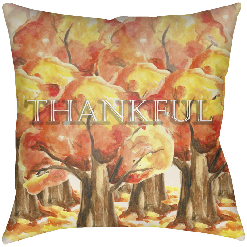 Lodge Cabin Earthy Indoor/Outdoor Throw Pillow, 26" H x 26" W