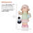 17"H Girl Holding Lantern Solar Statue with LED Lights