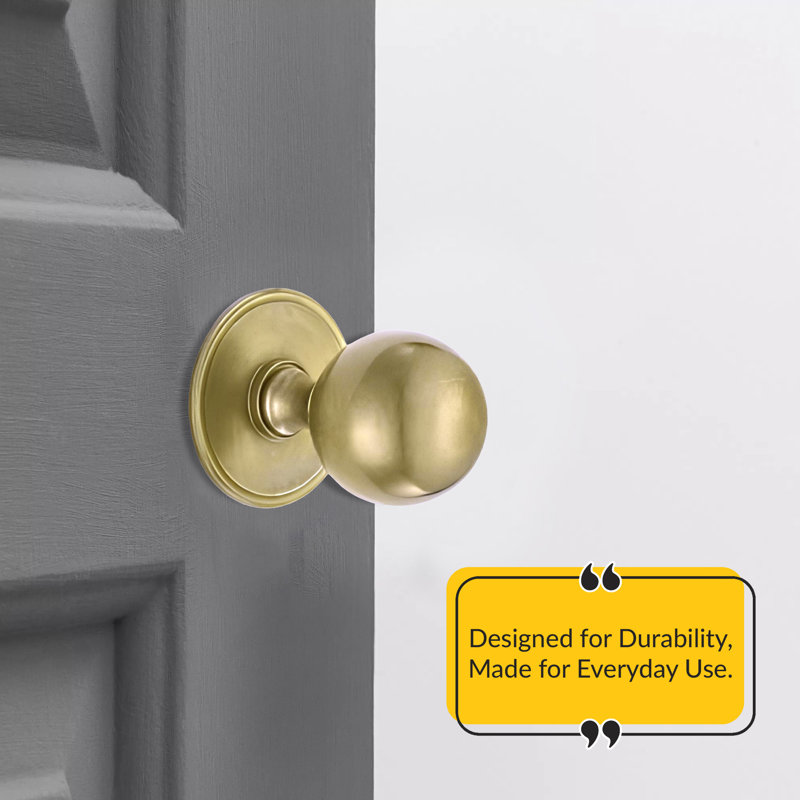Metal Closet Backplate Polished Brass Finish