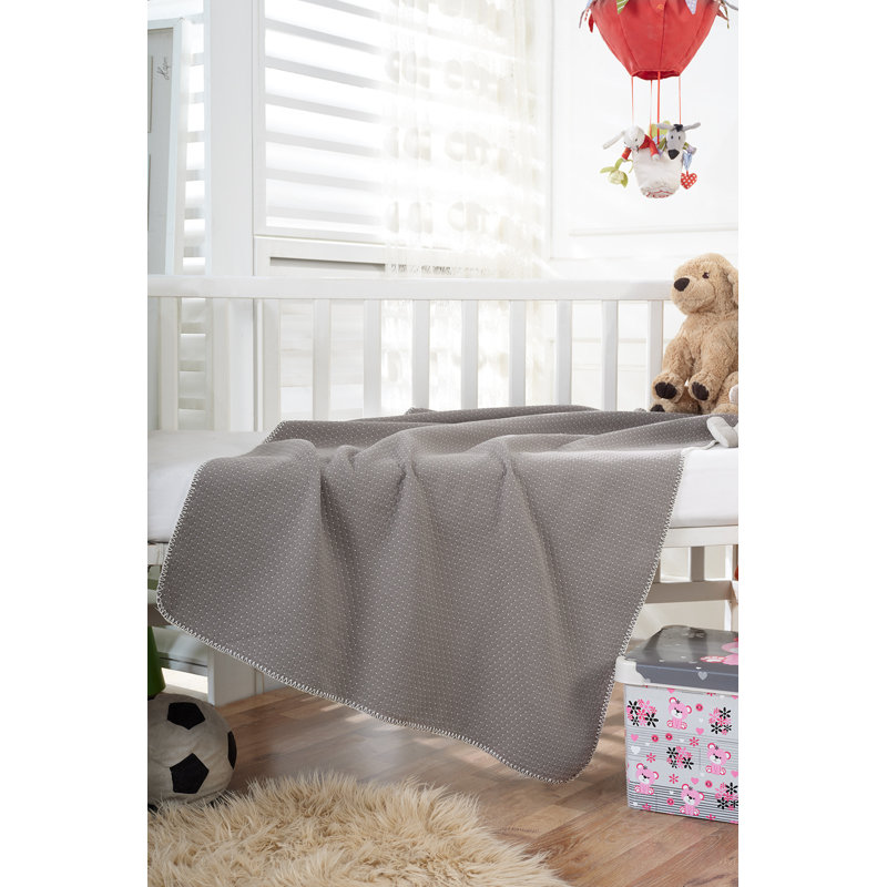 Couverture pour bébé 100% coton Parthena, L 31 po x L 31 po, Brun