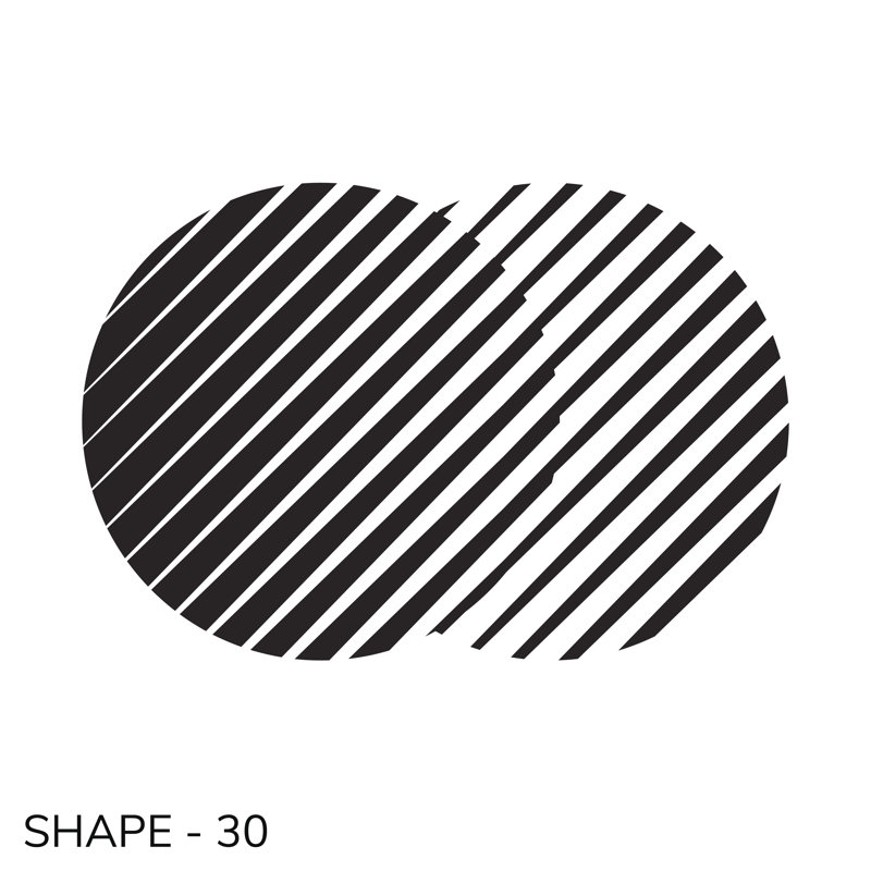 Geometric Shape - Wrapped Canvas Print, 30cm H x 30cm W x 3.8cm D