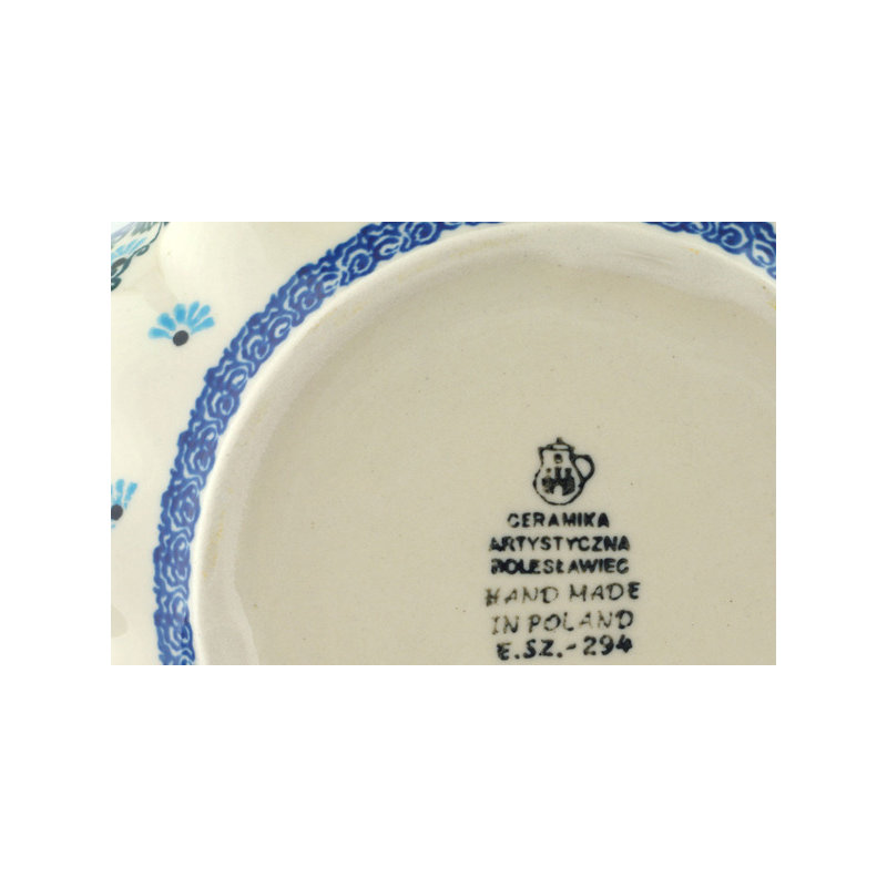 Forget Me Not Stoneware Salad Bowl