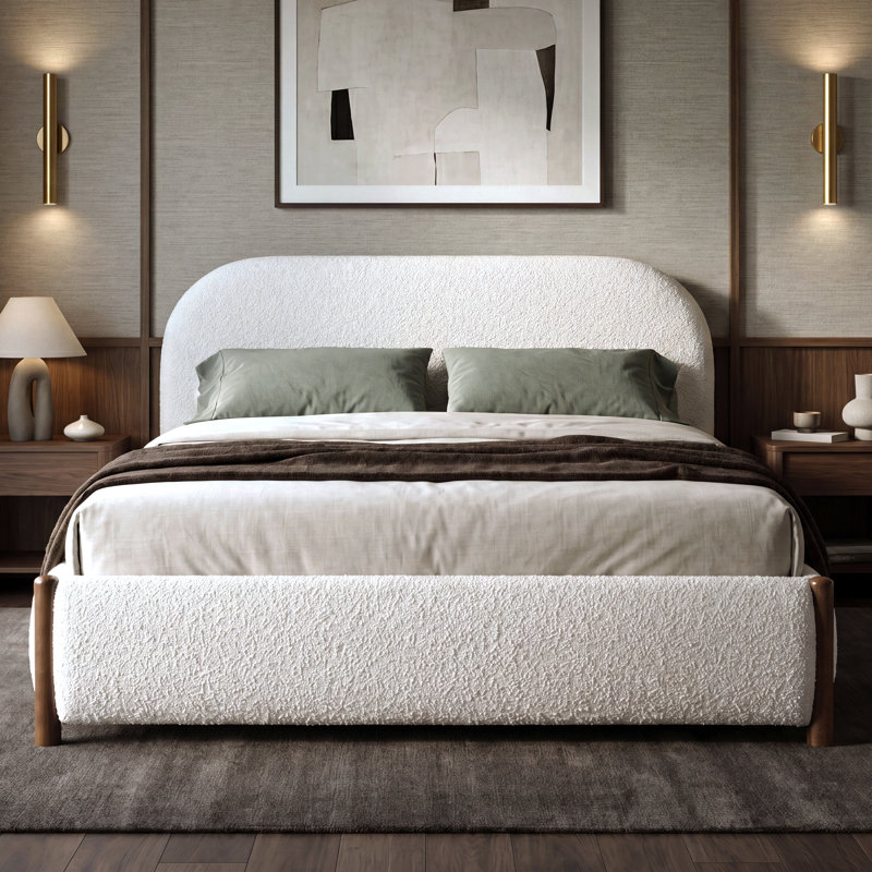 Valencia Upholstered Platform Bed, Queen