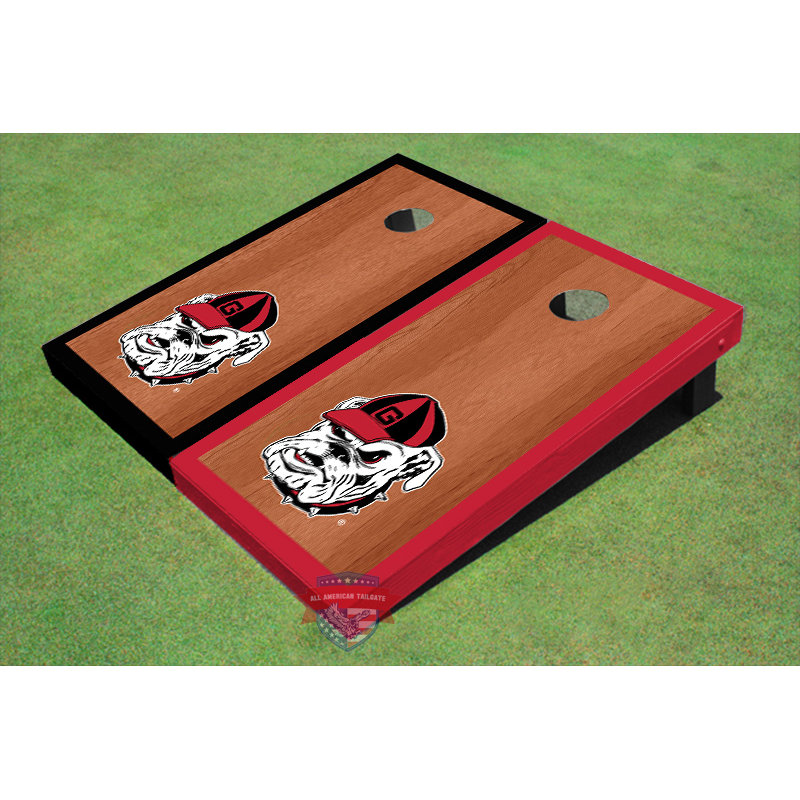 Ensemble de planches de cornhole à poils longs 2 'x 4' NCAA, Alternance