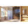 Unidoor Plus 53.5" W x 30.375" D x 72" H Frameless Pivot Rectangle Shower Enclosure with Fixed Panel