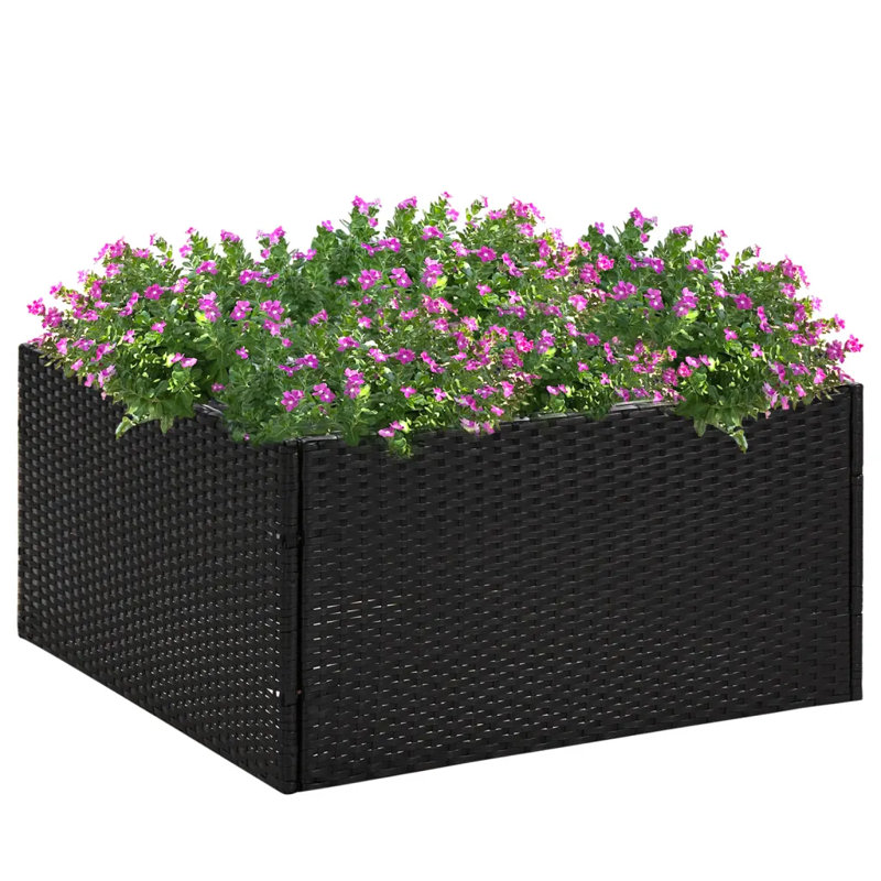 Alekxa Raised Garden Bed, Black