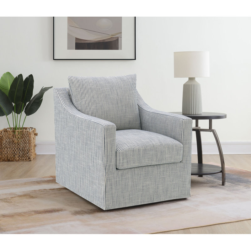 Fauteuil d'appoint pivotant Odis, Gris
