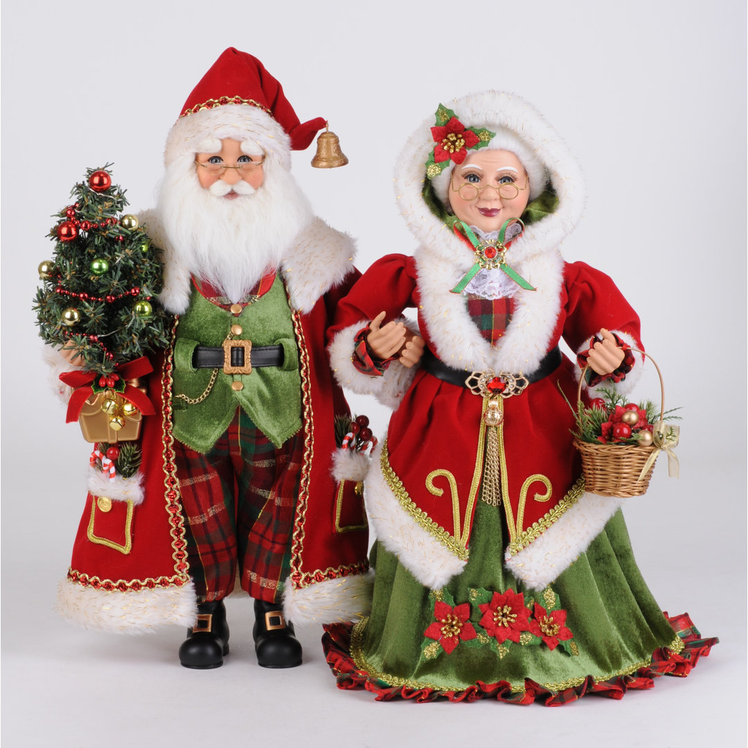 Christmas Collection Santa Figurines & Collectibles (Set of 2) Karen Didion Originals