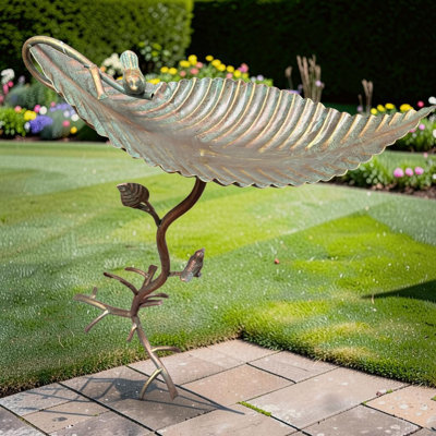 Green And Gold Bird Feeder