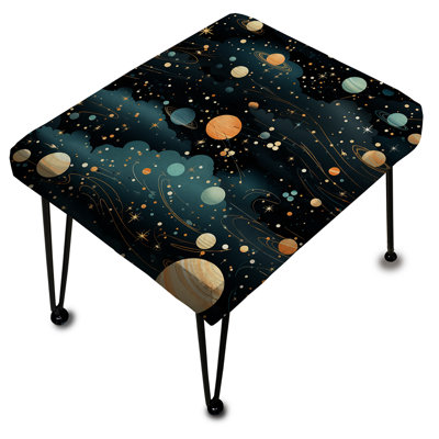 Motif céleste de constellations pour adolescents - Repose-pieds rectangulaire géométrique