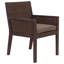 Fauteuil de salle à manger d'extérieur avec coussin Kahlaya