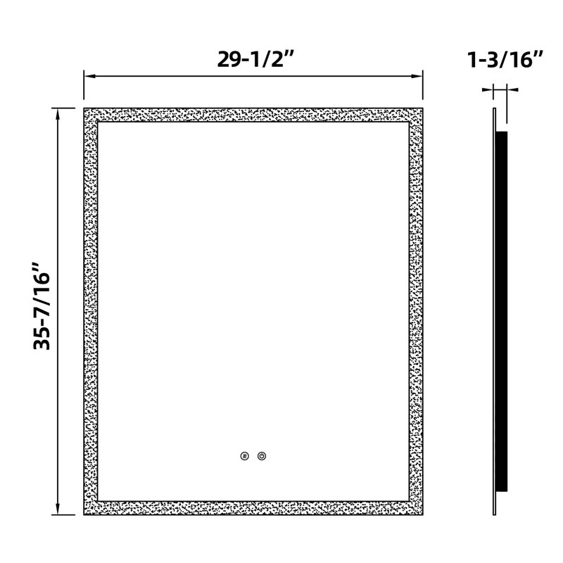 Miroir de salle de bain Helmtraut