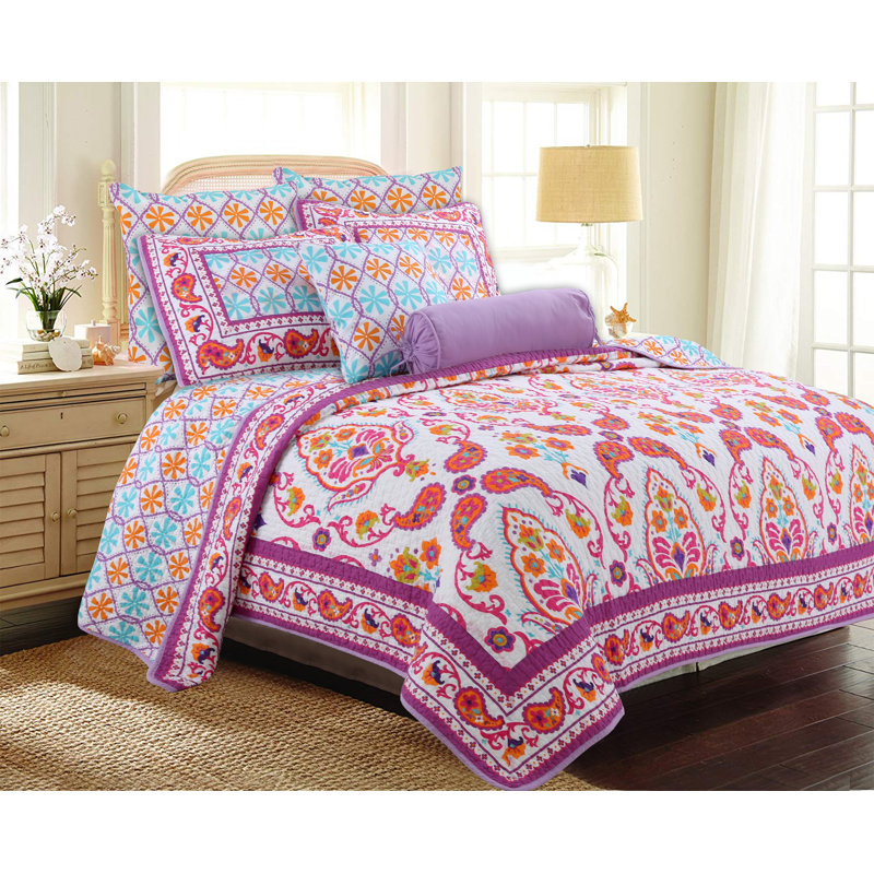 Ensemble de matelassé réversible 100% coton Orofino