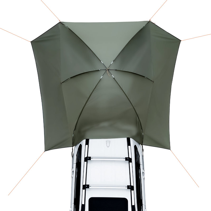 Large Portable Gray Car Side Awning with UV Protection