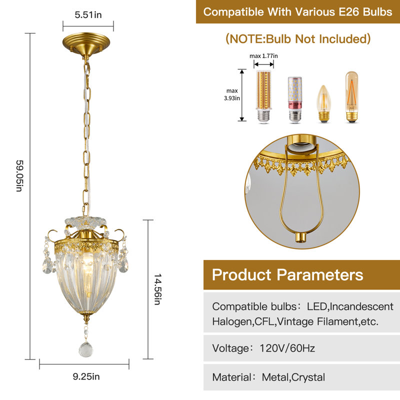 Modern Gold Chandelier Small Crystal Chandelier Light Fixture For Living Room Dining Room Kitchen Entryway