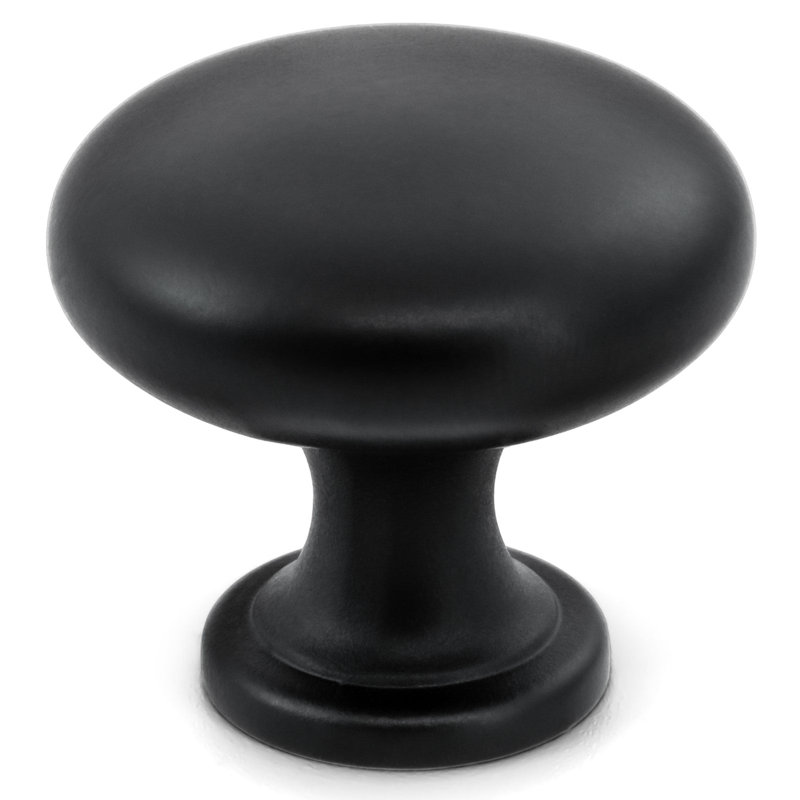 Poignée ronde 1 3/16 po de diamètre Classic Collection, Noir mat