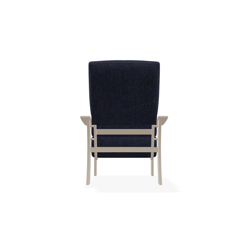 St. Catherine Outdoor Lounge Chair, Spectrum Indigo Sunbrella®, Textured Desert