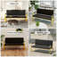 Fauteuil de bureau 56 po avec coussin épais et 2 sièges de bar avec structure en métal durable-647344363