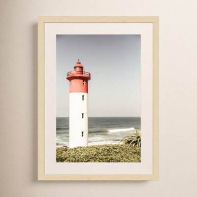 Oyster Box Lighthouse by Shot by Clint Wood Framed Wall Art Print
