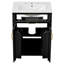 24"Bathroom Vanity Combo With Ceramic Sink, Luxurious Space-Saving Vanity - W24"*D18"*H34"Inch, 2 Soft Close Doors