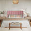 Lit plateforme tapissier en velours avec tête de lit Modern-982473075-982473073
