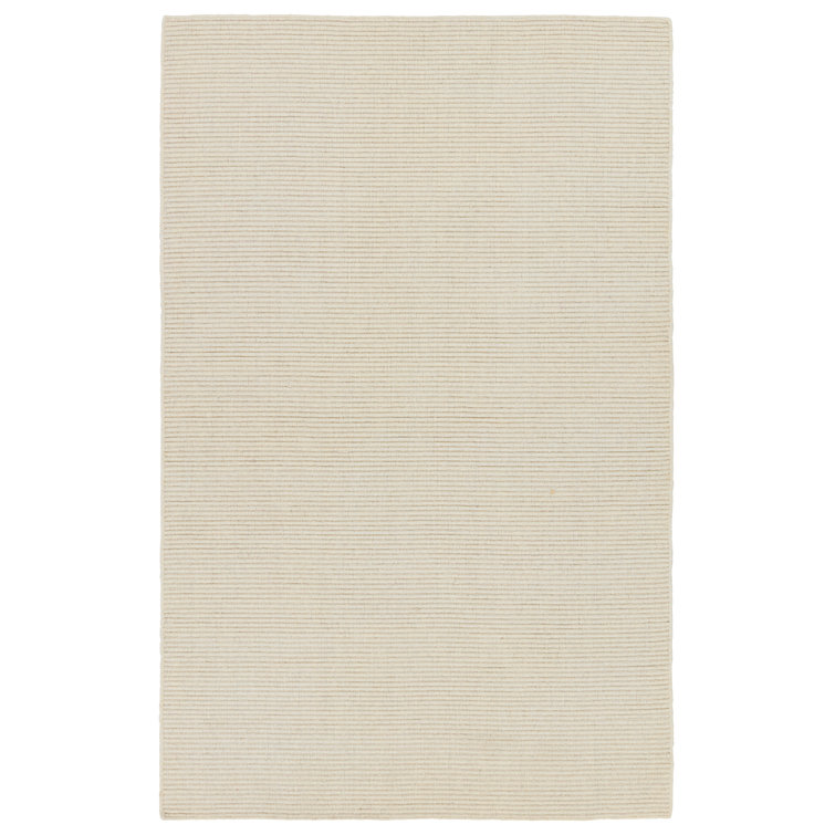 Handmade Handwoven Area Rug in Cream