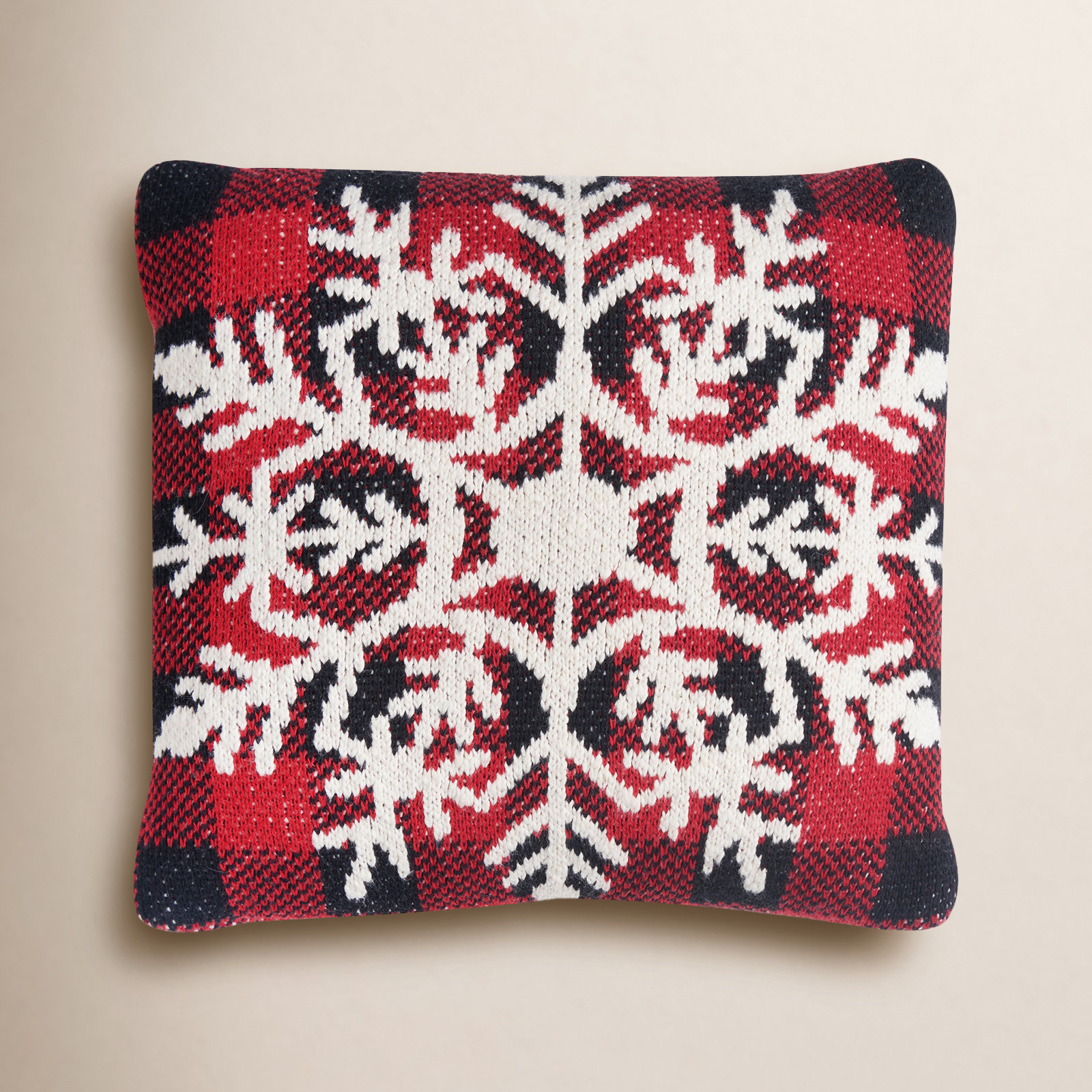 12" x 12" Snowflake Throw Pillow
