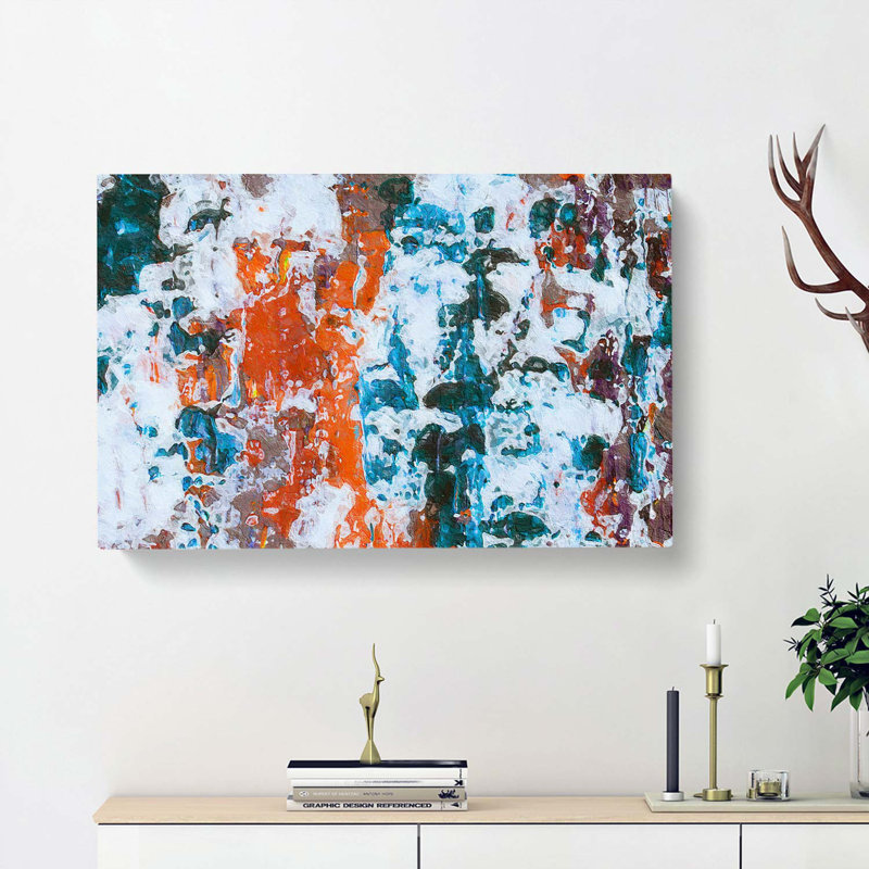Abstract Art Painting Vol.96 - Wrapped Canvas, 35cm H x 50cm W x 3cm D