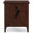 With Drawer, Door With USB-C Fast Charging Station And AC/USB Outlet, 2-Pack, Chocolate Cherry