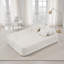 Canapé de plancher moderne convertible Boneless 80 po, futon pliable et matelas en mousse avec 4 coussins-1953989511