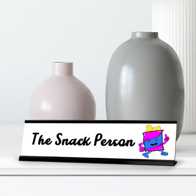 The Snack Person Desk Sign