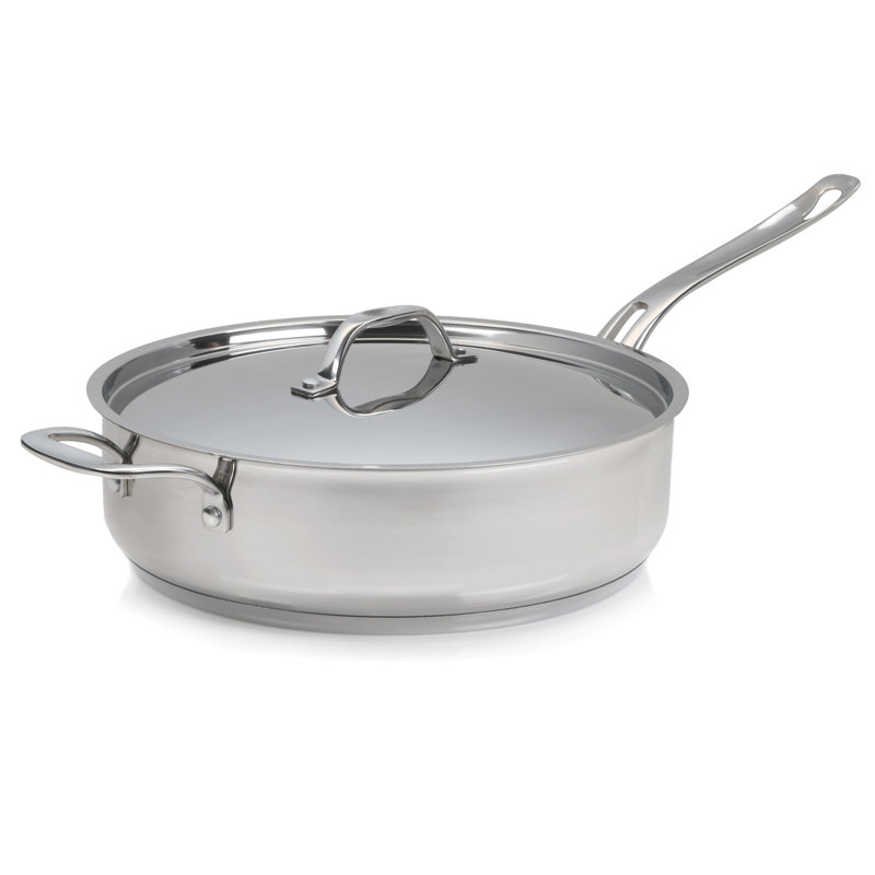 Terra Stainless Steel Saute Pan with Lid, 6 qt.