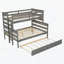 Lit en bois avec lit gigogne-115672707