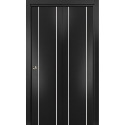 Porte pliante en bois massif massif