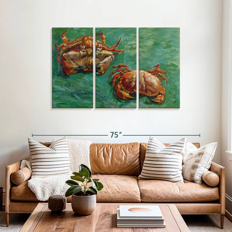 Deux crabes Brampt, H 36 po x l 57 po