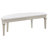 Keymari Curved Fabric Upholstered Bench Silver Oak