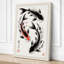 Dancing Koi Japandi 1 Piece Wrapped Canvas Wall Art-1265381969-1265381978