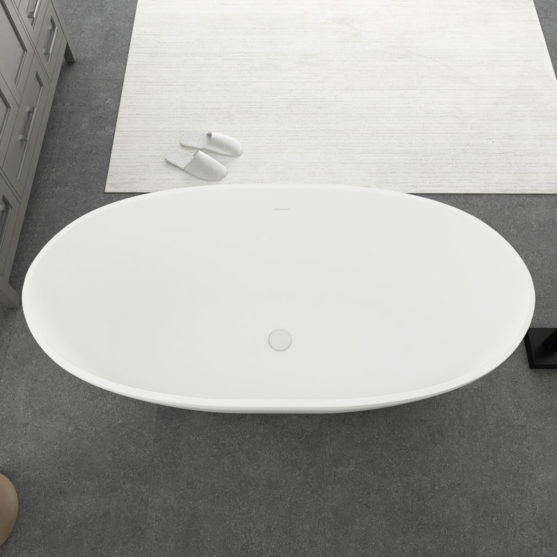 x Freestanding Soaking Plastic / Acrylic Bathtub