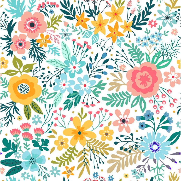 Modern Flowers Wallpaper For Walls Lemma, 52% OFF