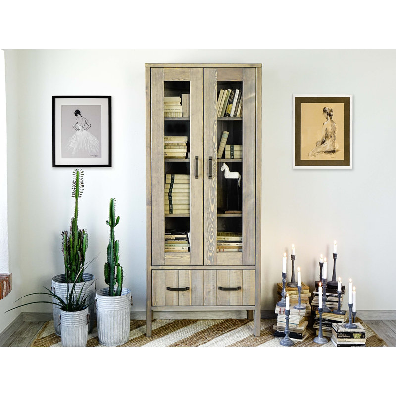 Pierpoint Solid Wood 83 cm W Display Cabinet