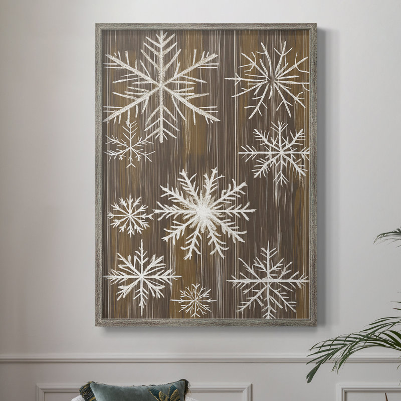 «Christmas Holiday Art», reproduction encadrée en bois massif, H 30 po x l 24 po