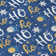 Machine Washable Indoor/Outdoor Snowflake Ho Ho Ho Xhevrie Navy Rug