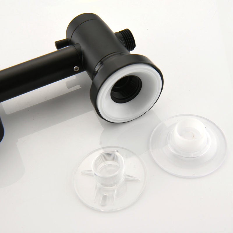 Stainless Steel Slide Bar Shower , Dual Heads, Matte Black, 1.8 Gpm Flow Rate, Rain / Massage Spray Pattern 7-Setting Flow, Dynamic Rainfall