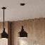 Suspension Kendrick à une lumière et cloche simple en nickel poli-18793807