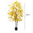 Artificial Maple Tree, Faux Yellow Maple Leaves Silk Maple Tree With Planter-985563833